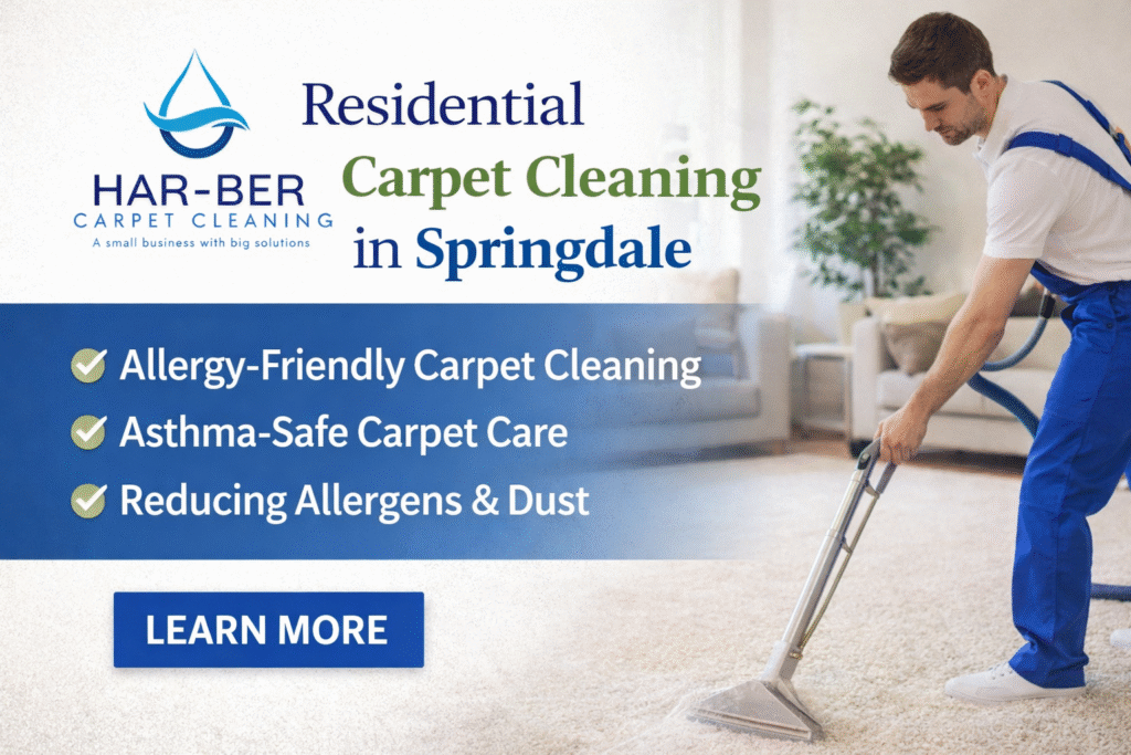 residential carpet cleaning Springdale