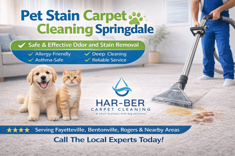 Pet Stain Carpet Cleaning Springdale: The Complete Guide for Cleaner, Healthier Homes