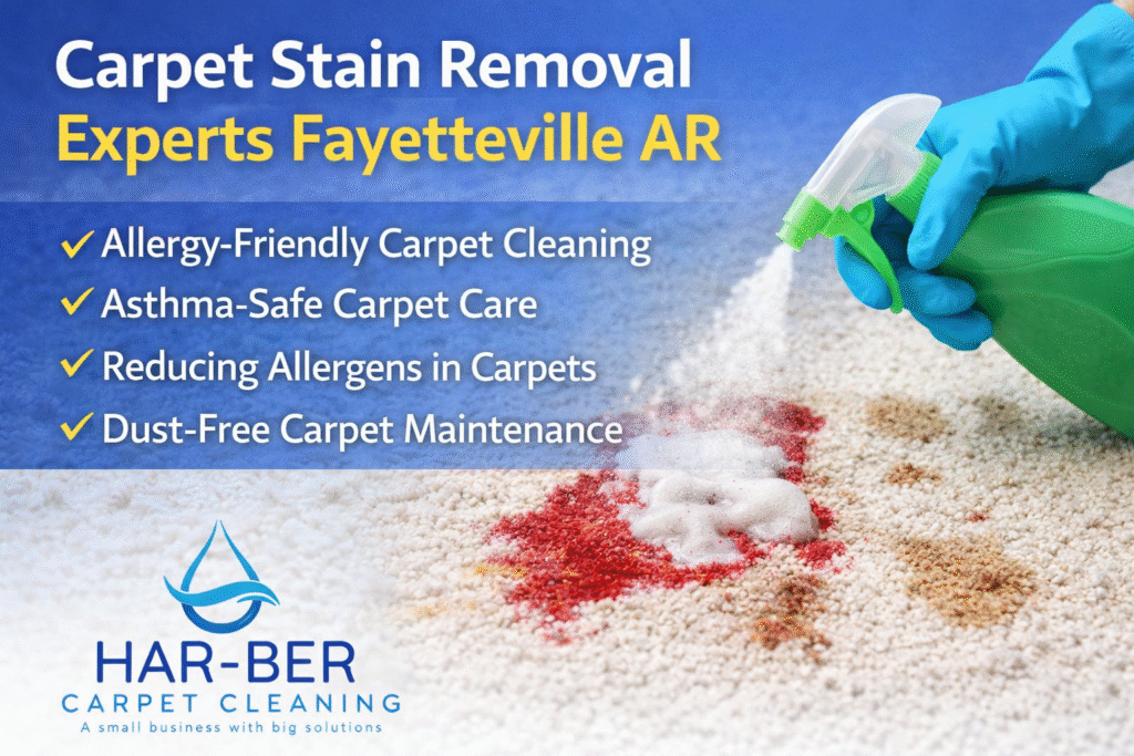 Carpet Stain Removal Experts in Fayetteville AR