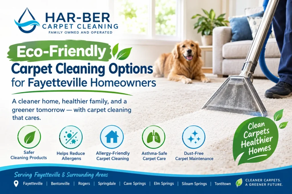 Eco-Friendly Carpet Cleaning Options for Fayetteville Homeowners