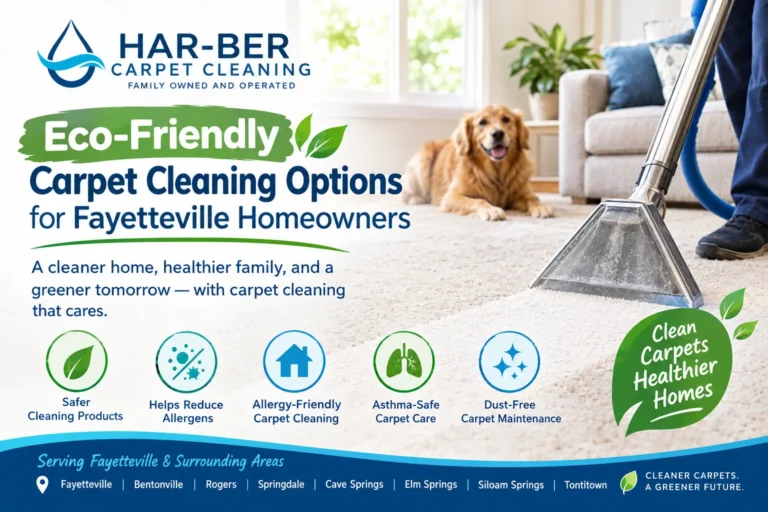 Eco-Friendly Carpet Cleaning Options for Fayetteville Homeowners