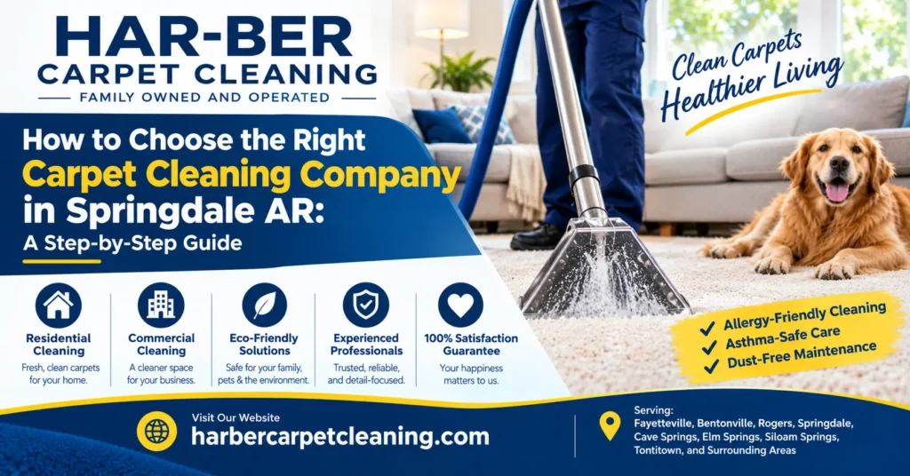 How to Choose the Right Carpet Cleaning Company in Springdale AR