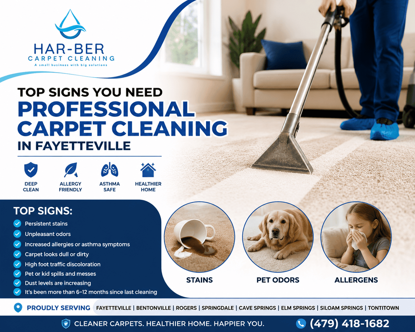Top Signs You Need Professional Carpet Cleaning in Fayetteville